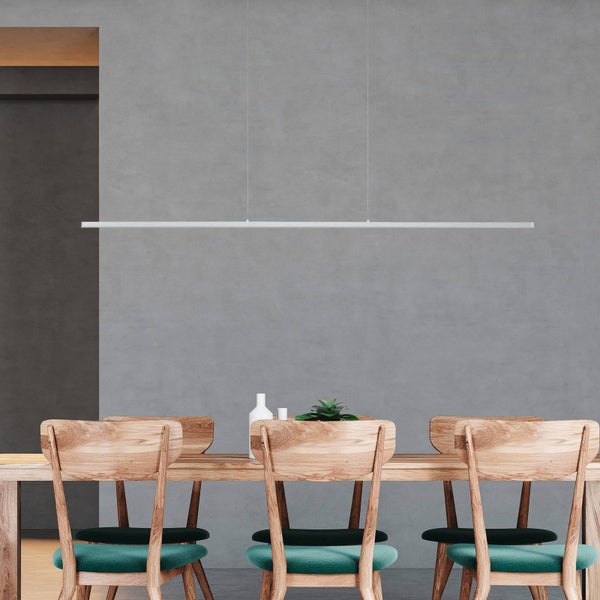 quitani LED Margita dimmbar (Modern) in Alu aus Aluminium (1 flammig, ) Wohnzimmerleuchte