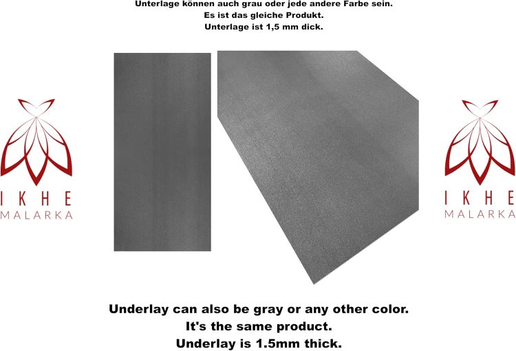 0,5 m2 - 1 Stück LVT-Unterlage für Fußboden Bodenpaneele Trittschalldämmung Vinyl-/LVT Klick Böden Dämmunterlage / 1,5mm