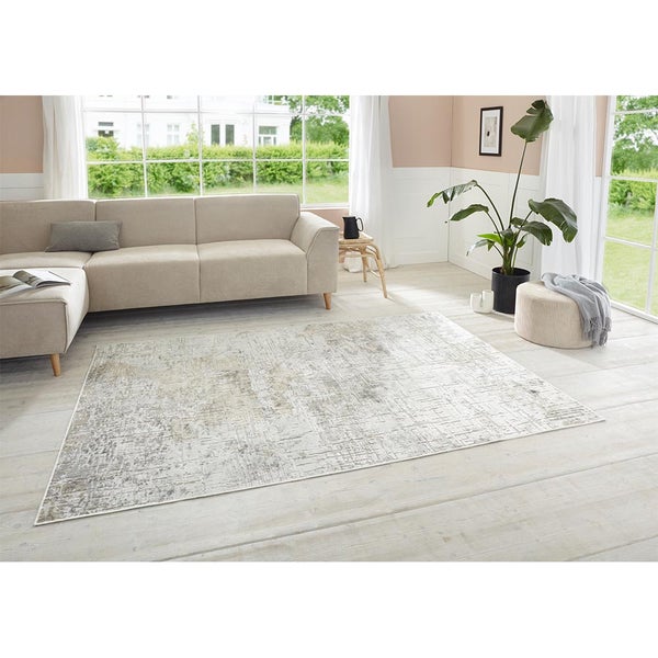 Kurzflor Teppich Chameis Beige Kupfer - 160x230x0,4cm