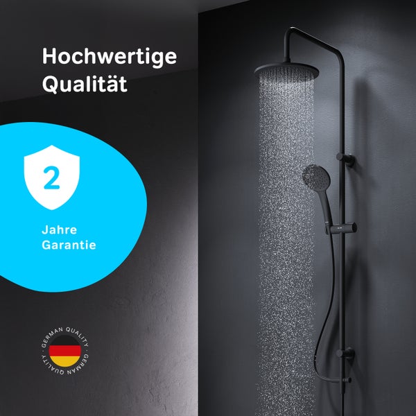Duschsäule inkl. Umsteller F07TB022 Hit Schwarz matt