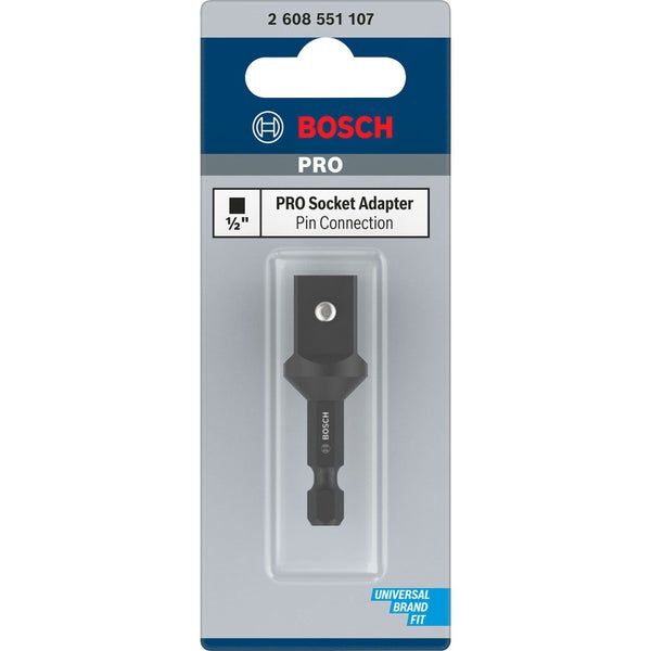 Bosch PRO Socket Adapter mit Stiftverbindung 1/2 50 mm - 2608551107