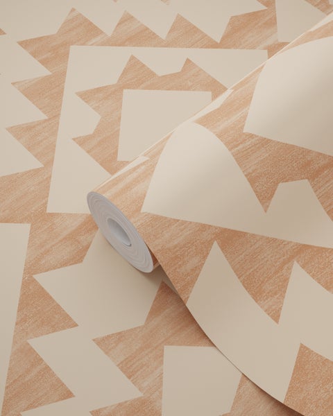 Tapetenrolle mit geometrischem Muster für die Wandgestaltung