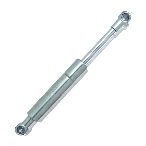 Gasdruckfeder aus Metall für Möbel und Klappen mit Kugelgelenkbefestigung.