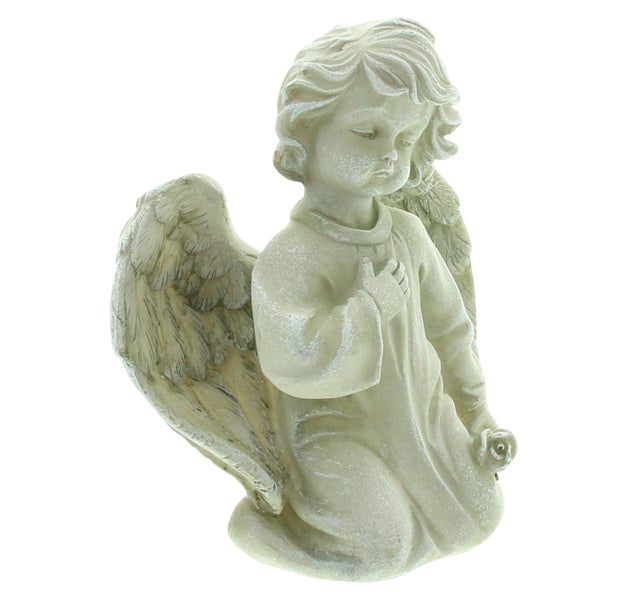 FRANK FLECHTWAREN | Engel Rose, POLYRESIN, 15,5 x 10 x 17 cm