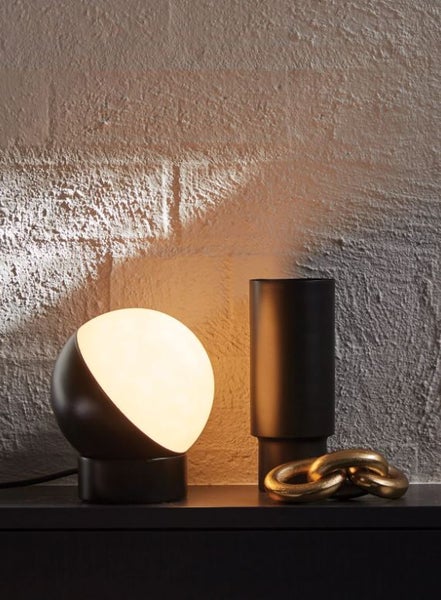 Mikoh Tischlampe mit Rundem Lampenschirm E14 Sockel Modernes Design
