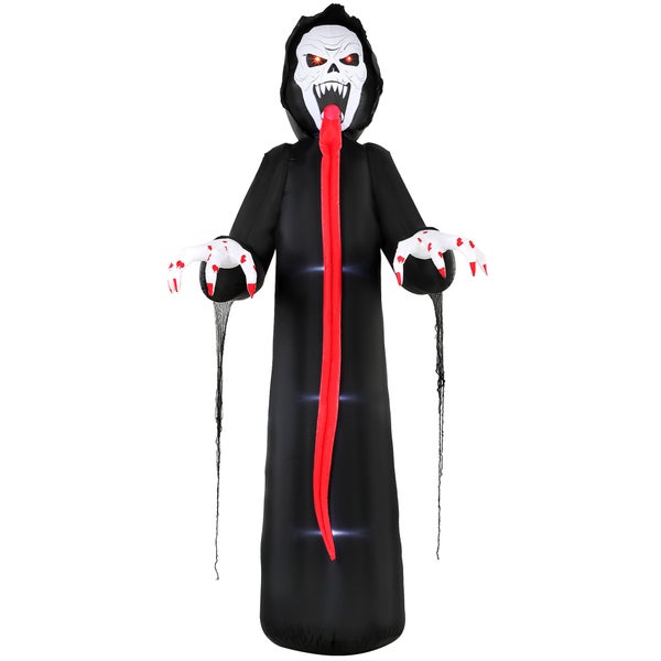 Aufblasbare Halloween Geister Dekofigur mit LED Beleuchtung fuer den Garten