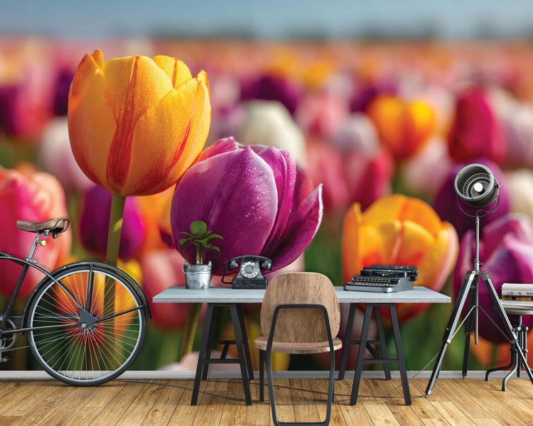 Fototapete Blumen Tulpen Natur 16205VX8 Vliestapete Wohnzimmer Schlafzimmer 400x280 cm