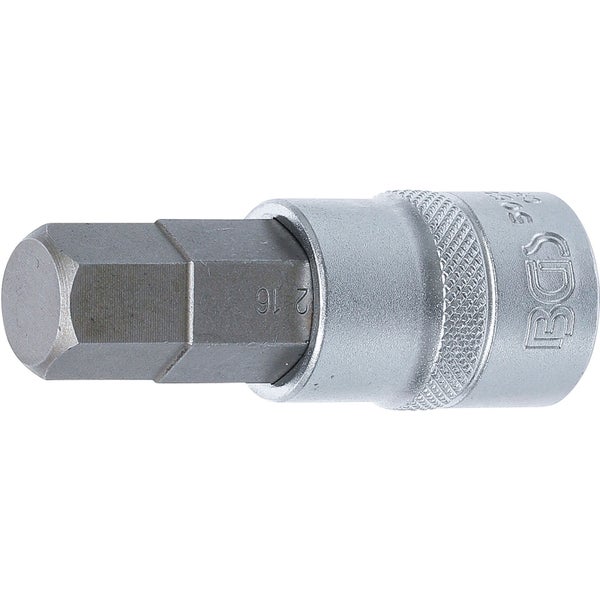 BGS Bit-Einsatz Antrieb Innenvierkant 12,5 mm (1/2) Innensechskant 16 mm - 5052-16