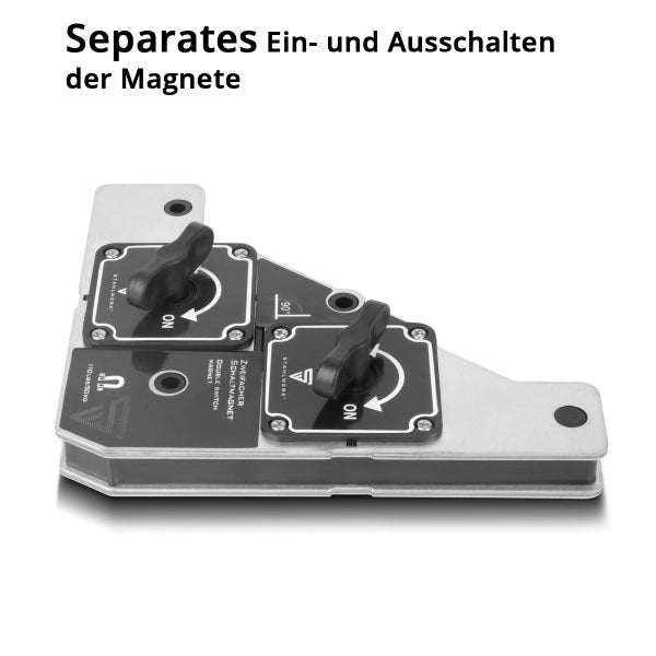 STAHLWERK Doppel-Schaltmagnet mit separater Magnetaktivierung