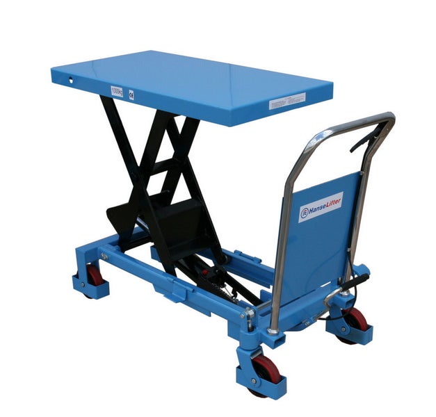 Hubtischwagen mit einer Tragkraft von 1000 kg