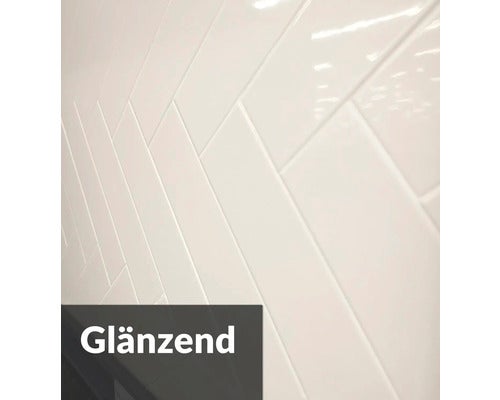 Wandfliese Bellini Metro Blanco glänzend 7,5x30cm