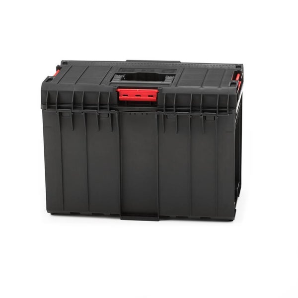 PROREGAL QBRICK Werkzeugkasten One HxBxT 38,5 x 58,5 x 40 cm 52 Liter Traglast Bis Zu 120 kg Mit Deckgriff Mit Klemmverschlüsse Schwarz