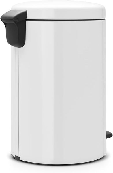 Brabantia Klassischer Tretmülleimer Mit Soft Verschluss 20 Liter HxBxT 46,7 x 29 x 38 cm Metall Weiß