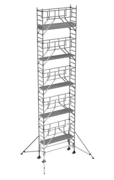 Zarges Fahrgerüst MultiTower S-PLUS 1T mit Auslegern 1,80m Plattformlänge 12,35m AH