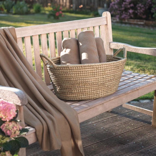 FRANK FLECHTWAREN|Transportkorb Kaisa, groß, 55 x 44 x 24 cm, KAISA