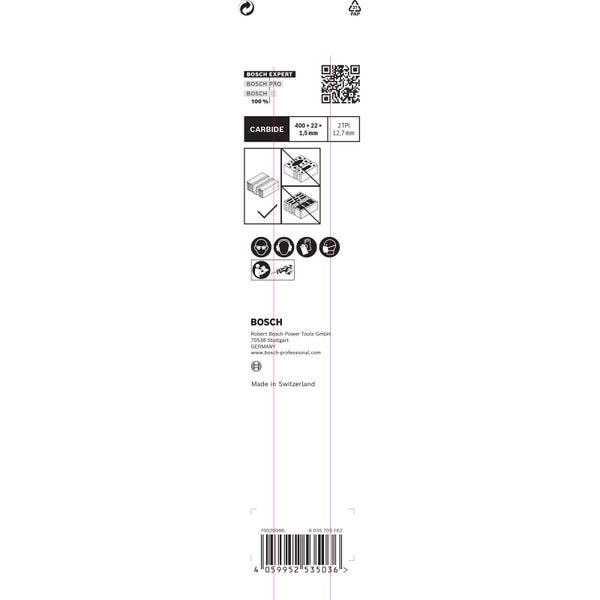 Bosch Expert Aerated Concrete S 2041 HM Säbelsägeblatt - 2608900413