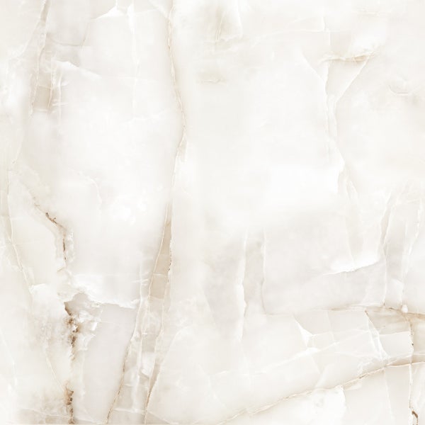 Nahaufnahme einer hellen Keramikfliese mit Marmoroptik