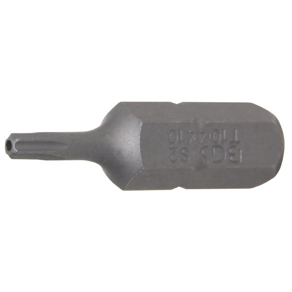 BGS Bit Länge 30 mm Antrieb Außensechskant 8 mm (5/16) T-Profil (für Torx) mit Bohrung T10 - 4410