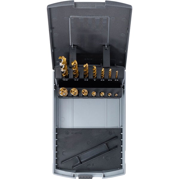 BGS Werkzeuge Gewindeschneid und Bohrer Satz im Koffer, 14-teilig