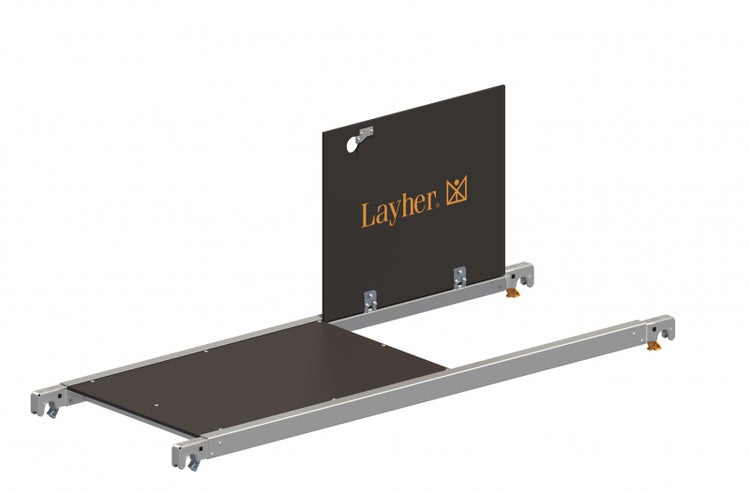Layher Gerüstbühne mit Seitenschutz