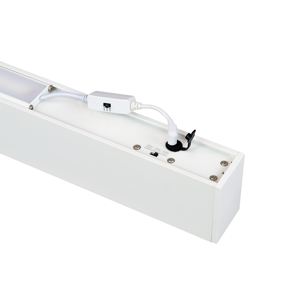 LUXULA LED Büroleuchte 120cm Tresenleuchte Weiß Up&Down Light Hängeleuchte UGR<19 CCT Pendelleuchte erweiterbar Warm-Kaltweiß