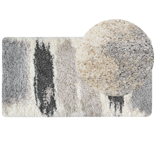 Zottelteppich MARTUNI Grau 80 x 150 cm