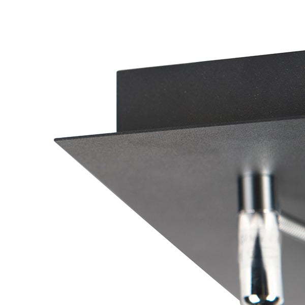 Detailansicht einer Deckenleuchte mit rechteckiger Form