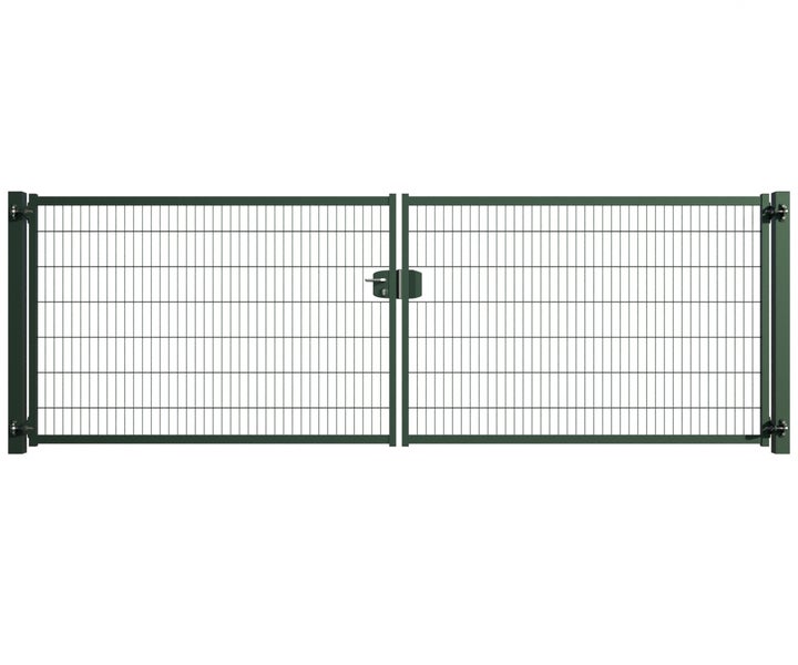 Doppeltor aus Maschendraht für den Gartenzaun