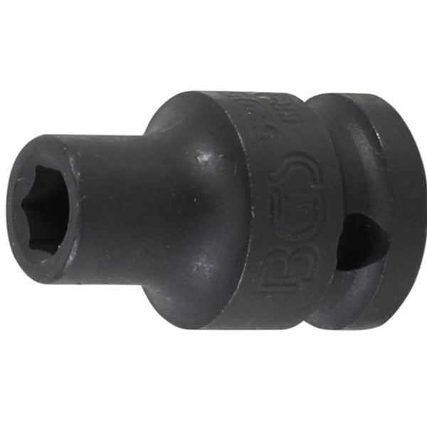 BGS Kraft-Steckschlüssel-Einsatz Sechskant Antrieb Innenvierkant 12,5 mm (1/2) SW 8 mm - 5205-8