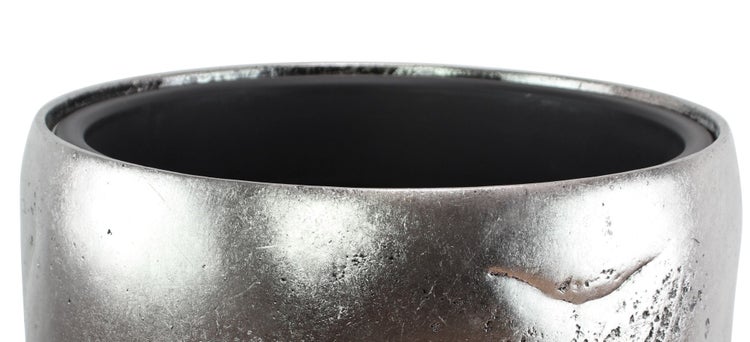 FRANK FLECHTWAREN | Übertopf Edeloptik, hoch, KUNSTSTOFF, Ø 40 x 85 cm, Einsatz Ø 33 x 30 cm