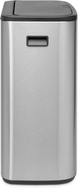 Brabantia Hochwertiger Abfallsammler Mit Touch Öffnung 2 x 30 Liter HxBxT 65,6 x 54,5 x 31 cm Edelstahl