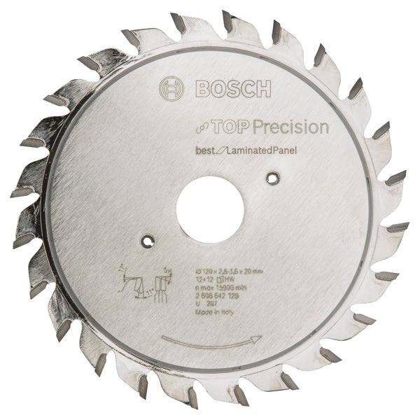 Bosch Vorritzblatt Top Precision Best for Laminated Panel, 120 x 20 x 2,8 - 3,6 mm -2608642129
