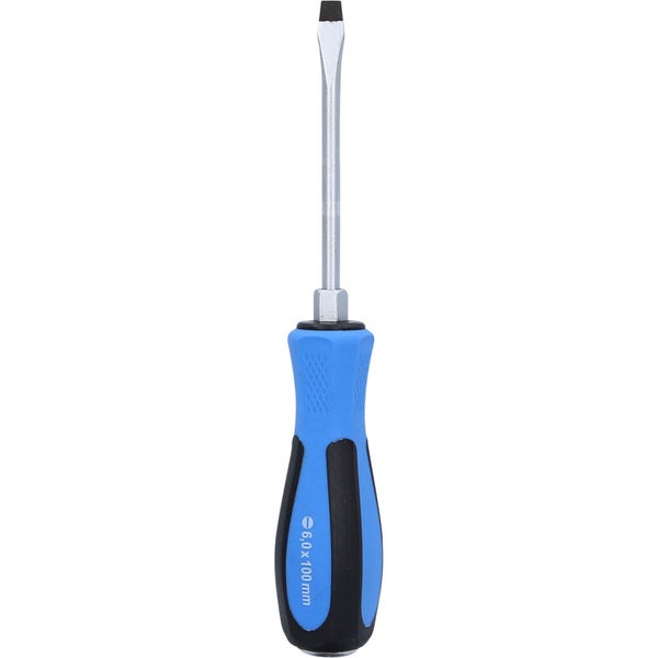BRILLIANT TOOLS Schraubendreher Schlitz mit Schlagkappe 6,0 x 100 mm - BT031051