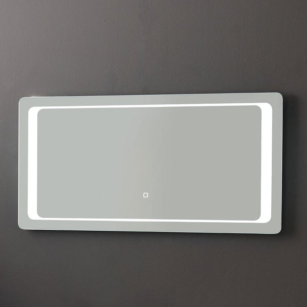 Rechteckiger Spiegel mit LED-Beleuchtung für das Badezimmer