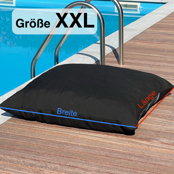 Lulu-Belle Outdoor-Kissen Cairo Größe XXL | nach Maß – Individuelle Größe & Farbe | Maßgefertigte Kissen Sitzauflage Wunschmaße Wunschfarben | Länge bis 200 cm, Breite bis 200 cm