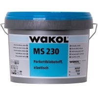 Wakol MS 230 elastischer Parkettklebstoff in einem Eimer