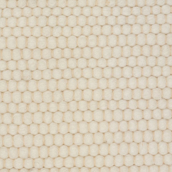 Handgewebter Wendeteppich Atlas Naturweiß 90x160 cm