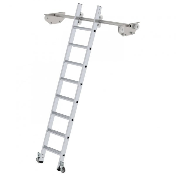 Rollbare Dachbodentreppe mit seitlichem Handlauf