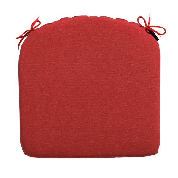 Sitzkissen Panama ziegelrot - Ca. 46x48 cm - 4er-Set