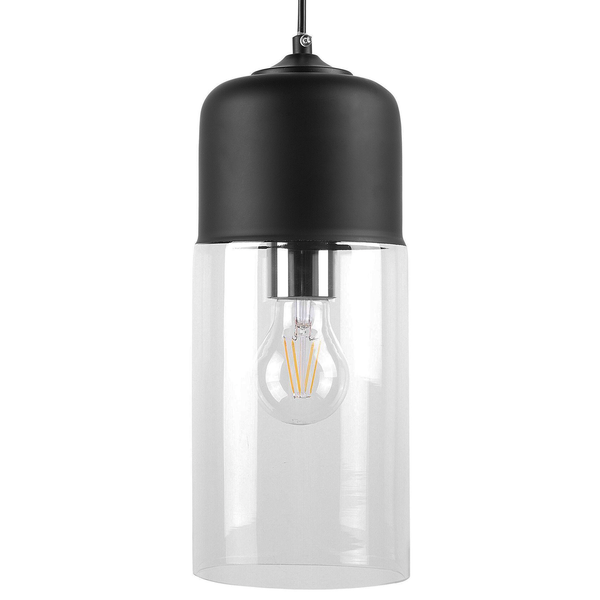 Hängeleuchte PURUS Glas Schwarz
