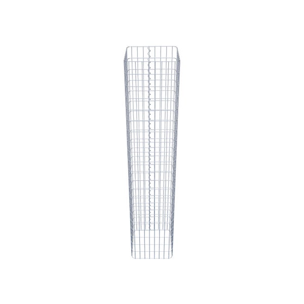 Gabionensäule 42 x 42 cm, MW 5 x 10 cm eckig - Höhe: 2,10 m