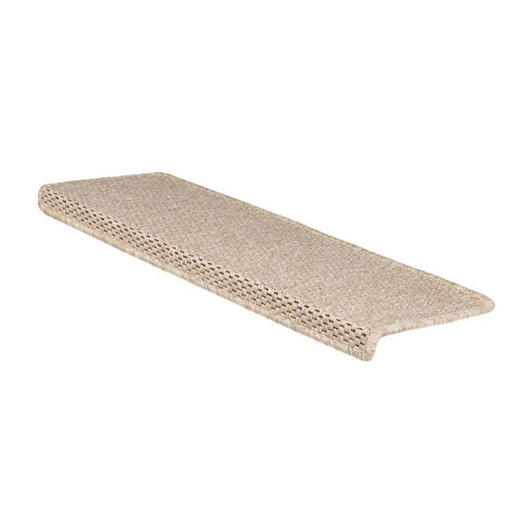 FLOORDIREKT Stufenmatte Kalkutta - Sisaloptik - Schlingenpol - Selbstklebend - Beige - Rechteckig - 23,5 x 65 cm