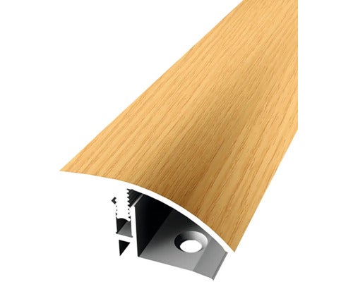 Ausgleichsprofil 559H Alu mit Holzdekor Eiche hell 100 cm