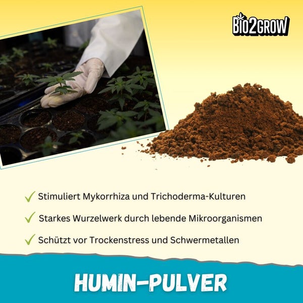 Bio2Grow Huminpulver zur Förderung des Pflanzenwachstums und der Wurzelbildung