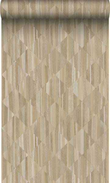 Origin Wallcoverings Tapete 3D Holzoptik Beige - 50 x 900 cm - 347866