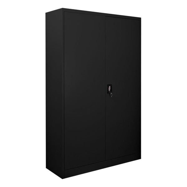 Stahlschrank mit zwei Türen und Schloss