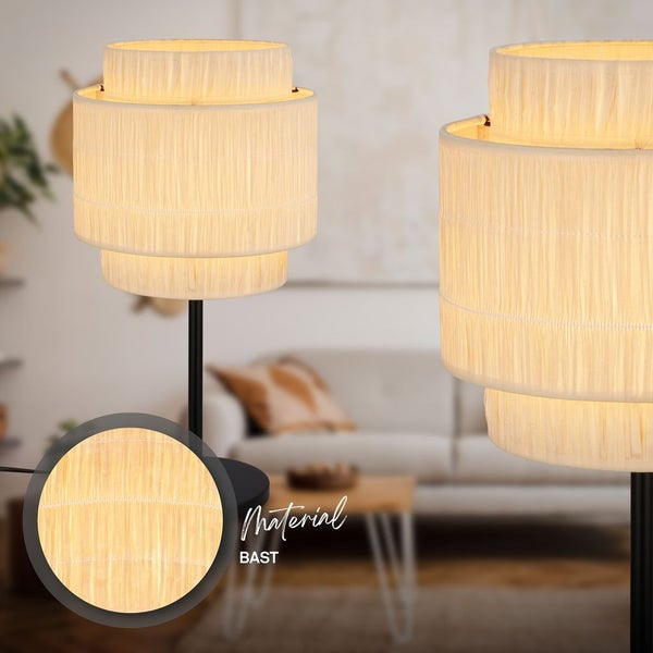 FULFILMENT ONLY table lamp, black / nature, 1xE27/max. 10W excl.