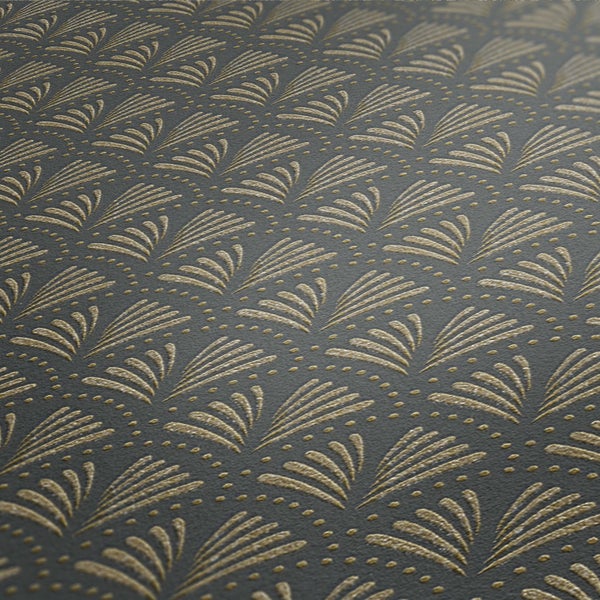 Tapete mit abstraktem Fächermuster