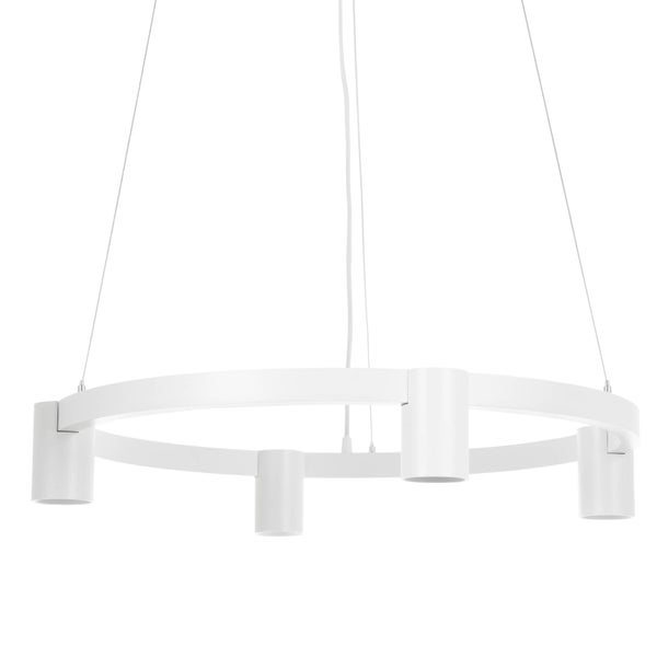Arcchio Pendelleuchte Brinja (Modern) in Weiß aus Aluminium (4 flammig, GU10) - Deckenlampe Esstischlampe Hängelampe Hängeleuchte Wohnzimmerleuchte
