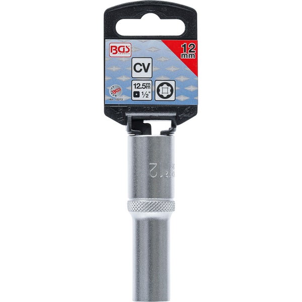 BGS Steckschlüssel-Einsatz Super Lock tief Antrieb Innenvierkant 12,5 mm (1/2) SW 12 mm - 10272